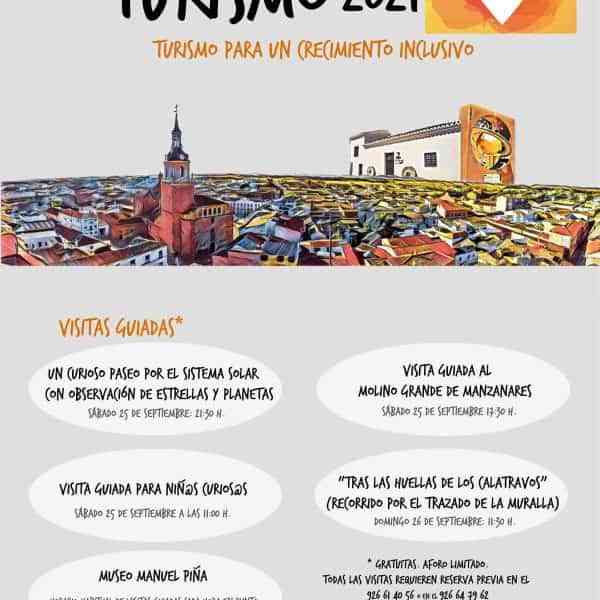Visitas guiadas el 25 y 26 de septiembre Manzanares por el Día del Turismo