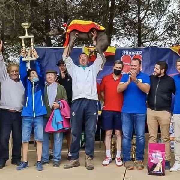 Gran domingo de carreras de galgos en la pista permanente de Argamasilla de Calatrava