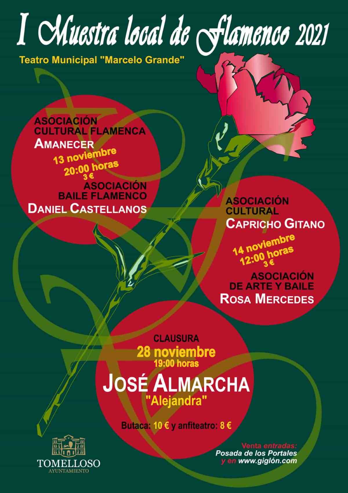 I muestra de flamenco en tomelloso - I Muestra Local de Flamenco el 13 y 14 de noviembre en el “Marcelo Grande” de Tomelloso