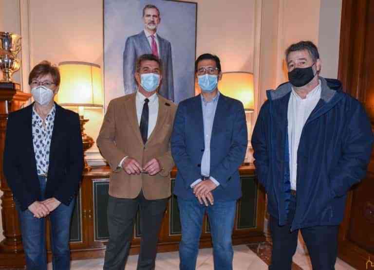 Marciano Sánchez nuevo presidente de la AECC en Ciudad Real fue recibido en el Palacio Provincial