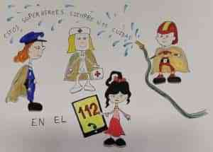 El colegio ‘Santa Ana’ de Cuenca gana la X edición del Concurso de Dibujo Escolar del Servicio de Atención de Emergencias 1-1-2