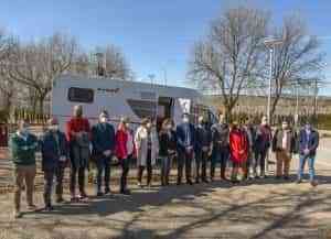 Inaugurada en la pedanía de  Peralvillo una nueva área  de servicio para autocaravanas