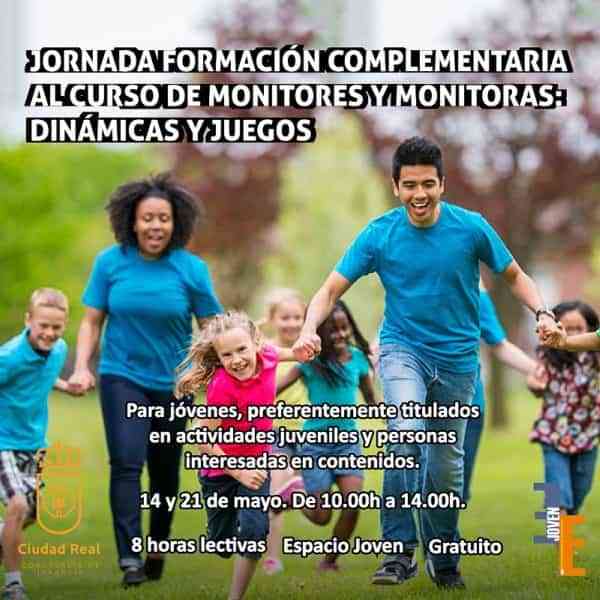 Taller gratuito de recursos para monitores y monitoras dinámicas en el Espacio Joven de Ciudad Real el 14 y 21 de mayo