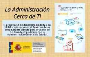 El Plan “La Administración cerca de ti” llega a la Casa de Medrano el próximo 14 de diciembre