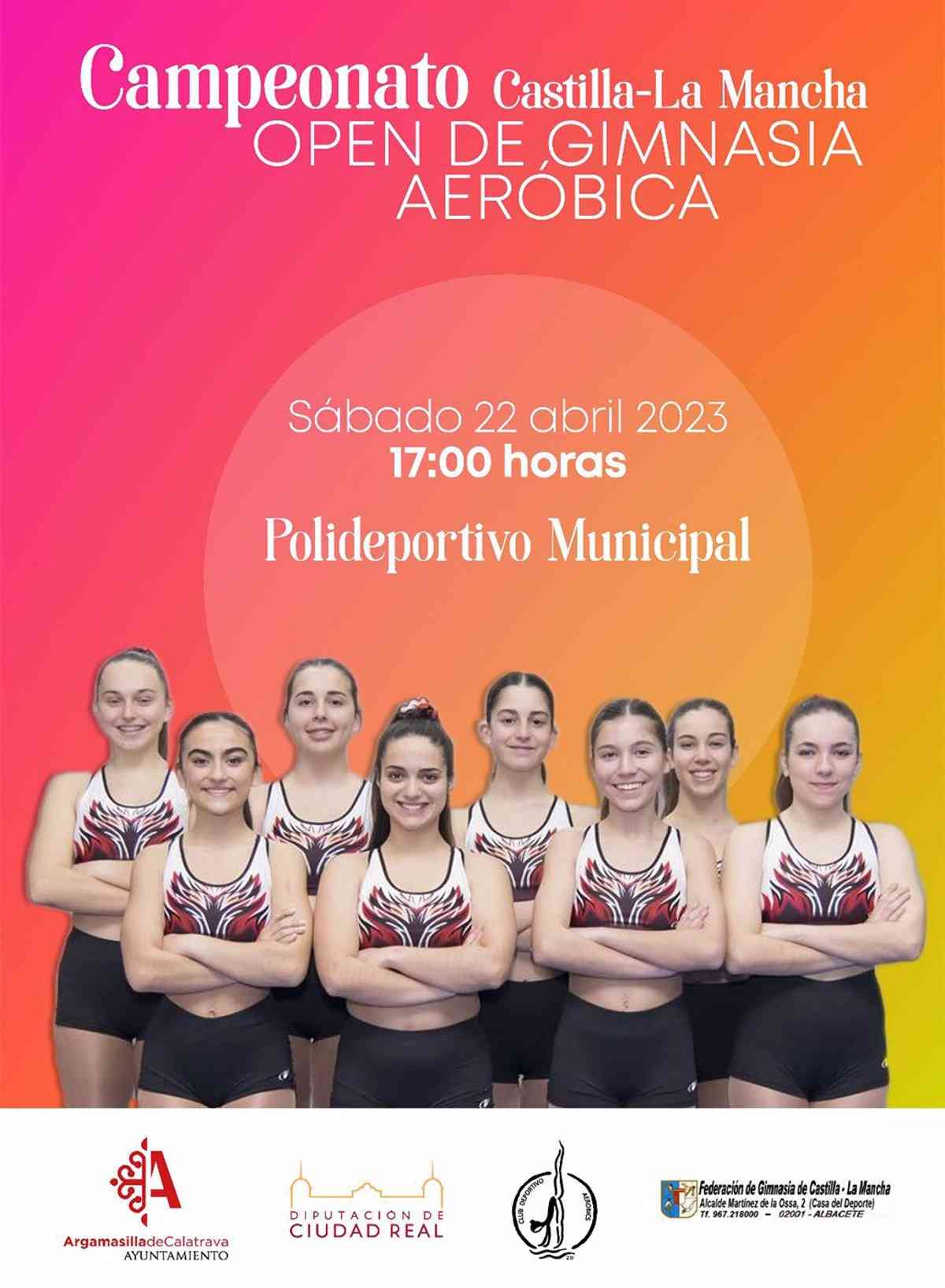 El Campeonato Regional de Gimnasia Aerobica se llevara a cabo - El Campeonato Regional de Gimnasia Aeróbica se llevará a cabo en Argamasilla de Calatrava el 22 de abril