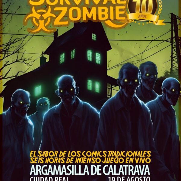 ¡Argamasilla de Calatrava se enfrenta a su décima invasión zombie en el Survival más aterrador!
