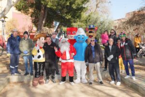 Papá Noel y sus amigos televisivos visitan Argamasilla de Alba