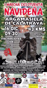 I Marcha Cicloturista Navideña en Argamasilla de Alba: Convocatoria para Pedaleo Festivo este Sábado