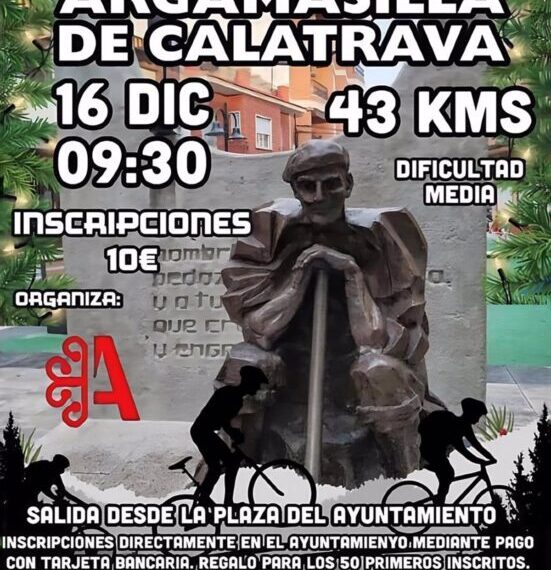 I Marcha Cicloturista Navideña en Argamasilla de Alba: Convocatoria para Pedaleo Festivo este Sábado