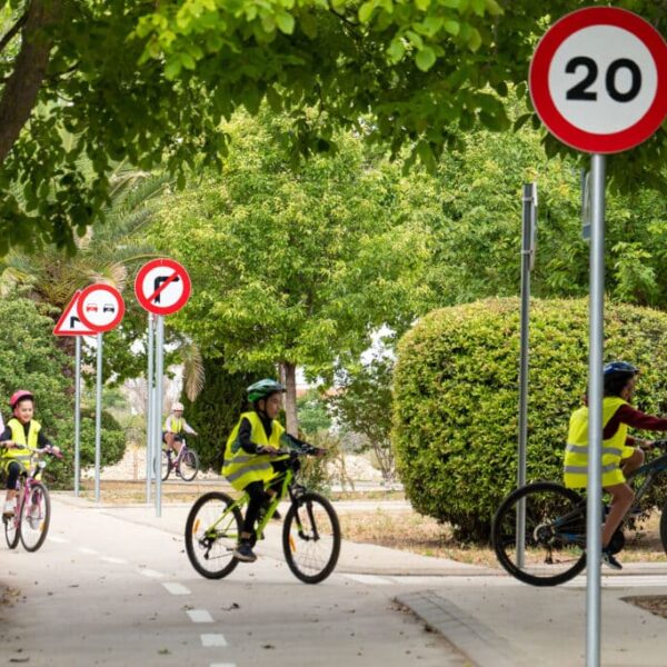 Escolares de 5º curso del CEIP Divino Maestro ponen en práctica sus conocimientos de educación vial