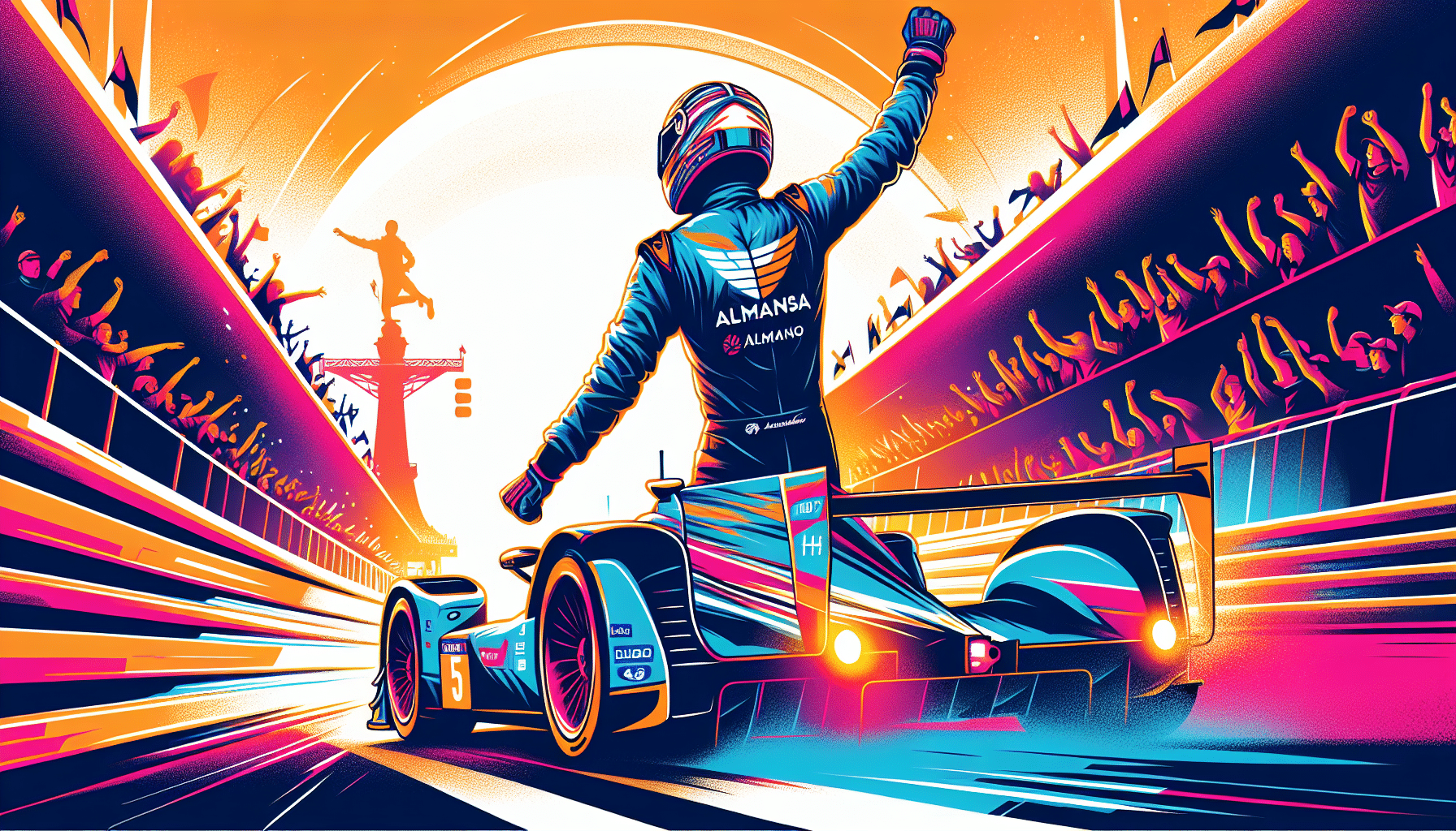 Almansa logra un destacado quinto lugar en Le Mans, demostrando su talento y determinación en la competición.