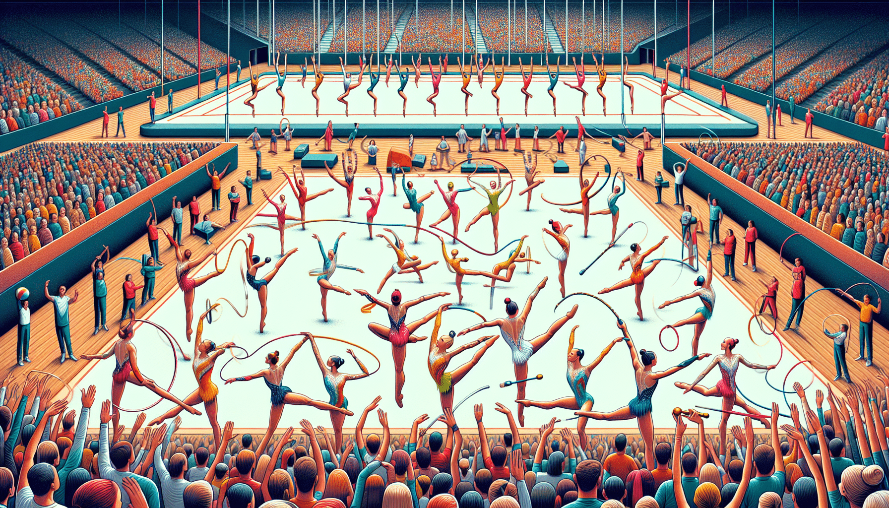 Más de 300 gimnastas brillan en el IV Trofeo de Gimnasia Rítmica en Argamasilla de Calatrava