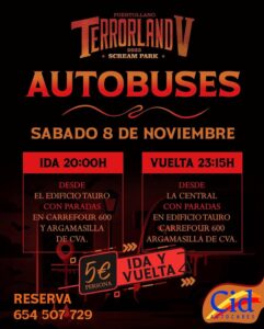 Sábado de Aventuras Siniestras: Viaje en Autobús a ‘Terrorland’, el Parque del Miedo en La Central