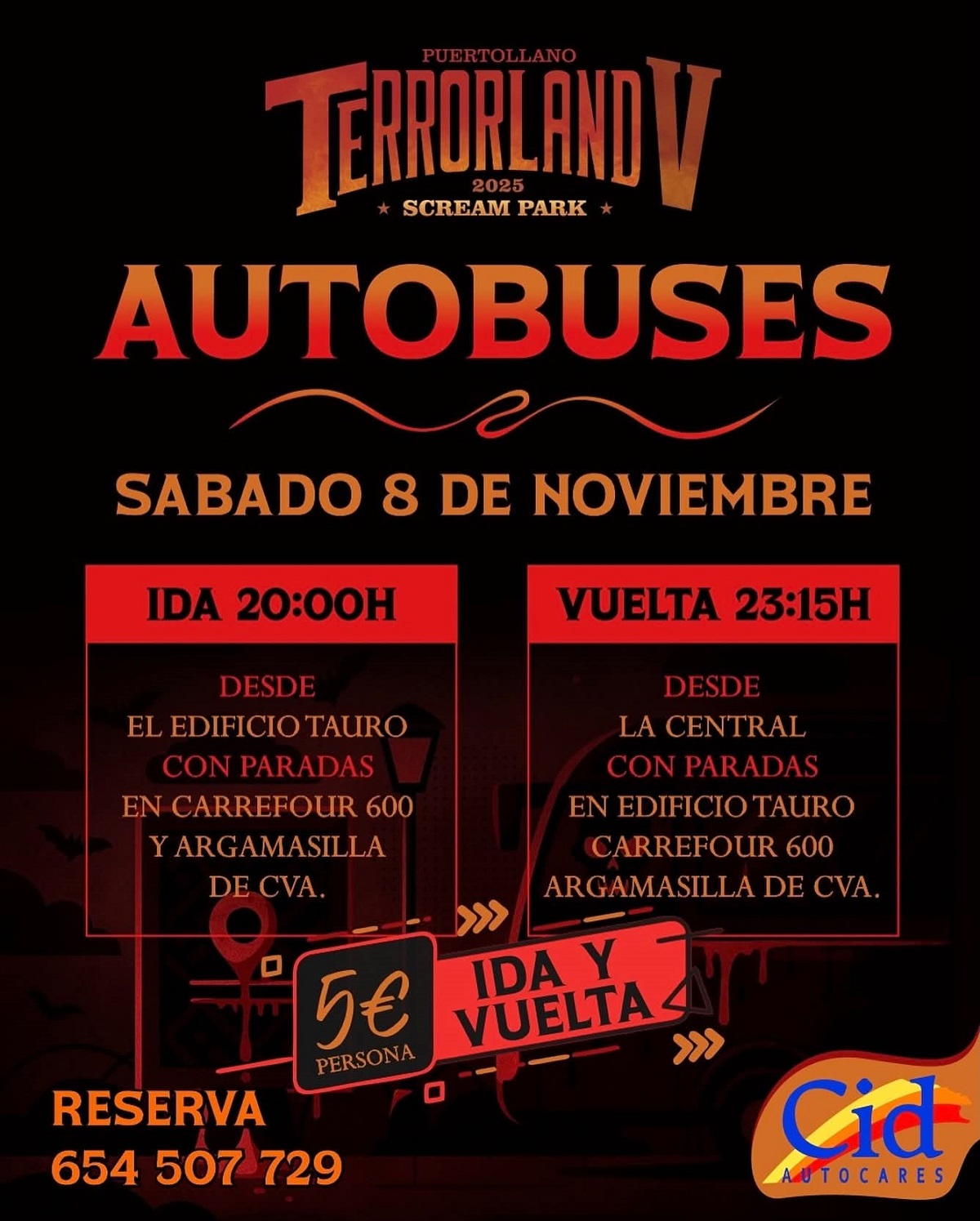 Sábado de Aventuras Siniestras: Viaje en Autobús a ‘Terrorland’, el Parque del Miedo en La Central