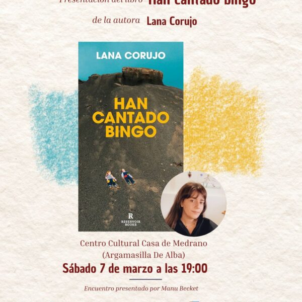 Lana Corujo presenta su novela Han cantado bingo en Argamasilla de Alba