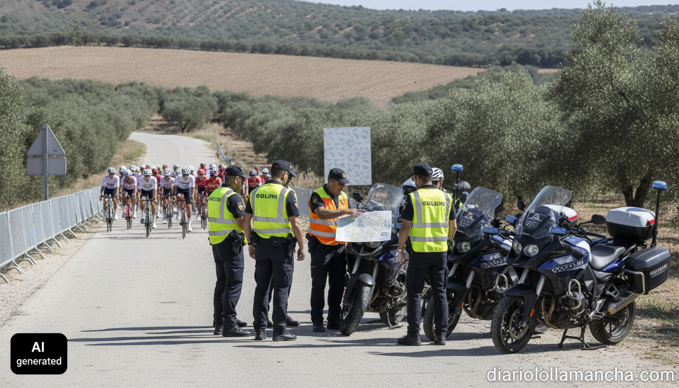 Sabrido presenta la unidad de seguridad vial de la Vuelta a Castilla-La Mancha LEADER